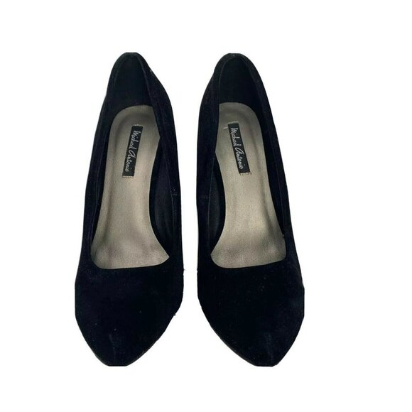 Michael Antonio 7 Loveme Velvet Platform Pumps - Picture 3 of 8